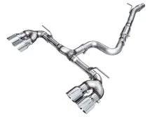 Track Edition Exhaust for Volkswagen MK8 Golf R - Chrome Silver Tips image 1