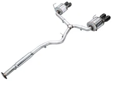 Touring Edition Catback Exhaust for VB Subaru WRX - 4" Diamond Black Tips image 2