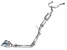 0FG Exhaust for 3rd Gen Toyota Tundra - Dual Chrome Silver Tips image 1