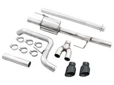 0FG Dual Side Exit Exhaust for '21+ Ford F-150 - 4.5" Diamond Black Tips image 3