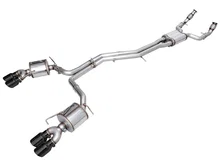 Touring Edition Exhaust for Audi C8 S6/S7 - 4.5" Diamond Black Tips image 1