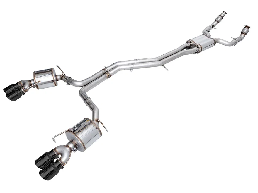 Touring Edition Exhaust for Audi C8 S6/S7 - 4.5" Diamond Black Tips