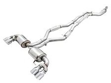 Resonated Touring Edition Exhaust for G2X M340i / M440i - 4" Chrome Silver Tips for BMW image 1