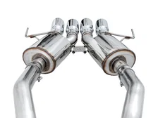 Touring Edition Axleback Exhaust for C7 Corvette - 4.5" Chrome Silver Tips image 3