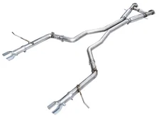 Track Edition Exhaust for Dodge Durango 6.4 / 6.2 SC - Chrome Silver Tips image 1