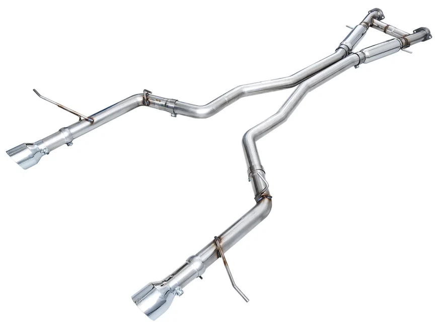 Track Edition Exhaust for Dodge Durango 6.4 / 6.2 SC - Chrome Silver Tips