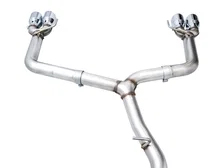 Track Edition Catback Exhaust for VB Subaru WRX - 4" Chrome Silver Tips image 3