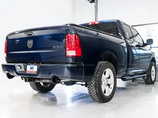 0FG Dual Rear Exit Catback for 4th Gen RAM 1500 5.7L (with bumper cutouts) - Diamond Black Tips image 3
