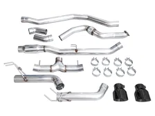 Track Edition Exhaust for FE1 Civic Si/DE4 Acura Integra - 5" Diamond Black Tips image 7