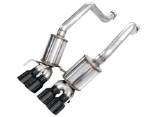 Touring Edition Axleback Exhaust for C6 Chevrolet Corvette Z06/ZR1 - 4.5” Diamond Black Tips image 1