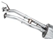 0FG Exhaust with BashGuard for 3rd Gen Tacoma - Dual Chrome Silver Tips image 3