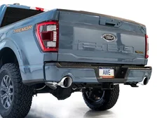 0FG Non-Resonated Catback for '21+ Ford F-150 (With Bumper Cutouts) - 5" Chrome Silver Tips image 13