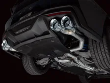 Track Edition Exhaust for S650 Ford Mustang Dark Horse - Quad Chrome Silver Tips image 15