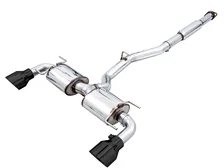 Touring Edition Exhaust for Subaru BRZ / Toyota GR86 / Toyota 86 / Scion FR-S - 5" Diamond Black Tips image 1