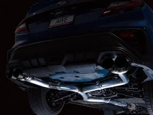 Track Edition Catback Exhaust for VB Subaru WRX - 4" Diamond Black Tips image 6