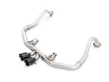 Track Edition Exhaust for Porsche 718 Boxster / Cayman - Diamond Black Tips image 1