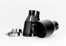 Touring Edition Exhaust for Audi C7 A6 3.0T - Dual Outlet, Diamond Black Tips image 3