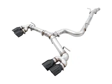 Track Edition Exhaust for MK7.5 Golf R - Diamond Black Tips, 102mm image 1