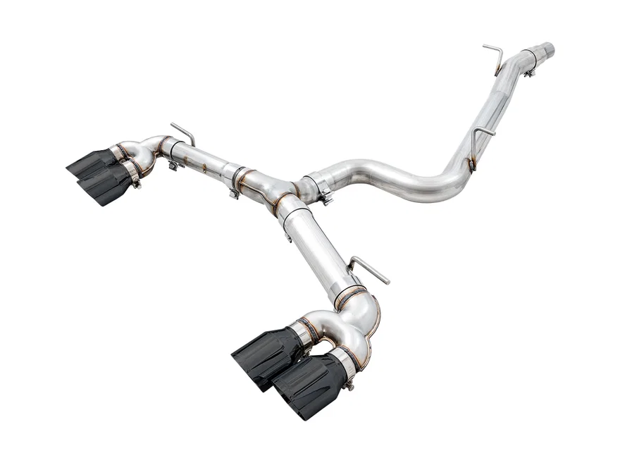 Track Edition Exhaust for MK7.5 Golf R - Diamond Black Tips, 102mm