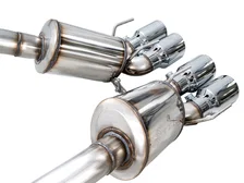 Touring Edition Axleback Exhaust for C6 Chevrolet Corvette Z06/ZR1 - 4.5” Chrome Silver Tips image 3
