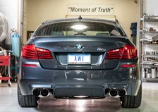Touring Edition Axleback Exhaust for BMW F10 M5 - 4" Diamond Black Tips image 2