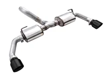 Tread Edition Axleback Dual Exhaust for Jeep JK/JKU 3.6L - Diamond Black Tips image 5