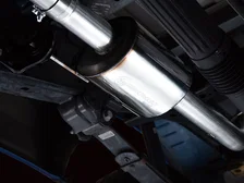 0FG Dual Side Exit Exhaust for '21+ Ford F-150 - 4.5" Chrome Silver Tips image 2