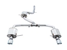 Touring Edition Exhaust for MK7 Jetta GLI w/ High Flow Downpipe (not included) - Chrome Silver Tips image 4