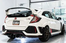 Touring Edition Exhaust for FK8 Civic Type R (includes Front Pipe and DualPhase Mid Pipe) - Triple Diamond Black Tips image 4