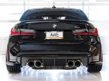Track Edition Catback Exhaust for BMW G8X M3/M4 - 4.5" Chrome Silver Tips image 9