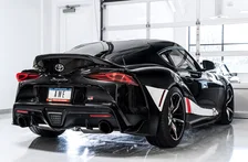 Non-Resonated Touring Edition Exhaust for A90 Supra - 5" Diamond Black Tips for Toyota GR Supra image 4