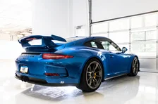 Center Muffler Delete for Porsche 991.1 / 991.2 GT3 / RS - Diamond Black Tips image 5