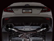 Track Edition Axleback Exhaust for VB Subaru WRX - 4" Diamond Black Tips image 7