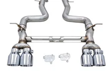 Track Edition Catback Exhaust for BMW F8X M3/M4 - 4" Chrome Silver Tips image 2