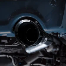 0FG Non-Resonated Catback for '21+ Ford F-150 (With Bumper Cutouts) - 5" Diamond Black Tips image 11