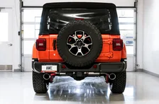 Tread Edition Axleback Dual Exhaust for Jeep JL/JLU 3.6L/2.0T - Chrome Silver Tips image 5