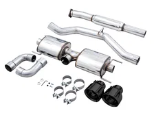 Touring Edition Exhaust for Subaru BRZ / Toyota GR86 / Toyota 86 / Scion FR-S - 5" Diamond Black Tips image 5