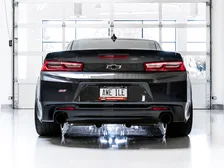 Track Edition Axleback Exhaust for Gen6 Camaro SS/LT1, Dual Outlet - 4.5" Diamond Black Tips image 3
