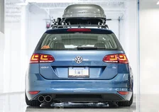 Touring Edition Exhaust for VW MK7 Golf SportWagen - Chrome Silver Tips (90mm) image 3