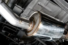 Tread Edition Catback Dual Exhaust for Jeep JT 3.6L - Diamond Black Tips image 13