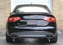 Touring Edition Exhaust for B8/B8.5 A4 2.0T - Quad Tip, Chrome Silver Tips for Audi A4 Quattro image 2