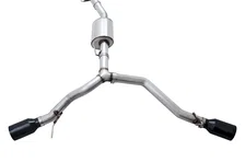 Tread Edition Catback Dual Exhaust for Jeep JT 3.6L - Diamond Black Tips image 5