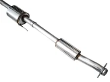 0FG Resonated Catback for '21+ Ford F-150 (With Bumper Cutouts) - 5" Chrome Silver Tips image 6