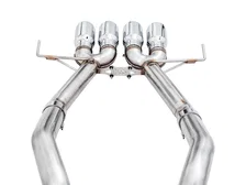 Track Edition Axleback Exhaust for C7 Corvette - 4.5" Chrome Silver Tips image 3
