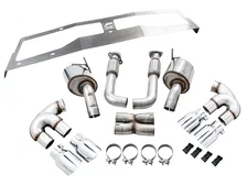 Touring Edition Exhaust for C8 Corvette - 4.5" Chrome Silver Tips image 4