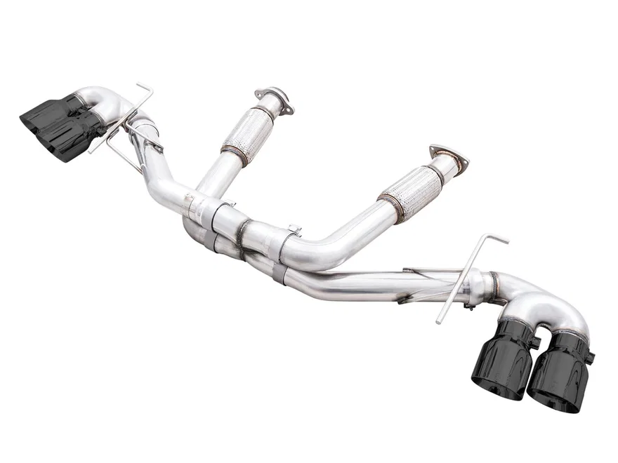 Track Edition Exhaust for C8 Corvette - 4.5" Diamond Black Tips