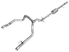 0FG Catback Split Rear Exit Exhaust for 4th Gen Silverado/Sierra 1500 5.3L (with bumper cutouts) - OE Tips image 1