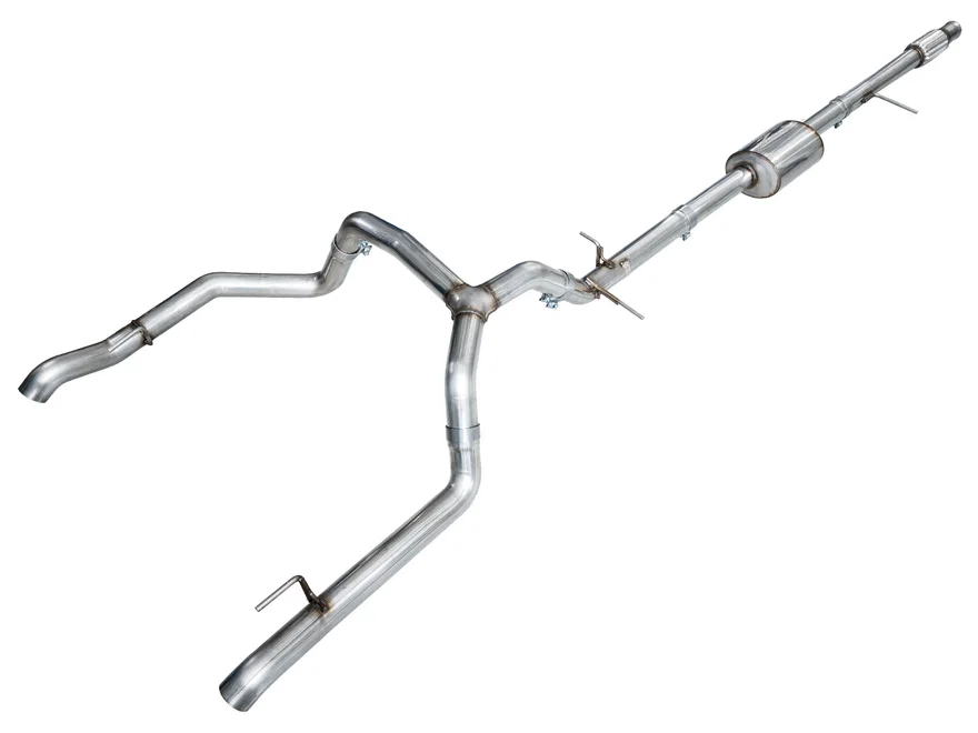 0FG Catback Split Rear Exit Exhaust for 4th Gen Silverado/Sierra 1500 5.3L (with bumper cutouts) - OE Tips