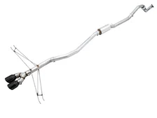 Track Edition Exhaust for 10th Gen Civic Si Coupe / Sedan (includes Front Pipe) - Dual Diamond Black Tips image 1