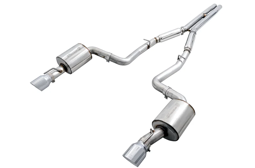 Touring Edition Exhaust for 15+ Charger 6.4 / 6.2 SC - Chrome Silver Tips